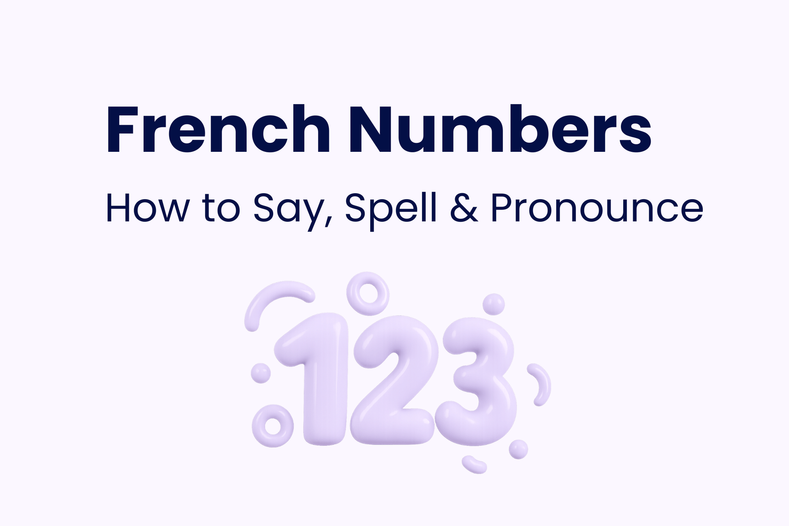 French numbers